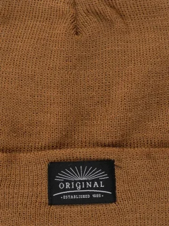 Bonnet revers café homme