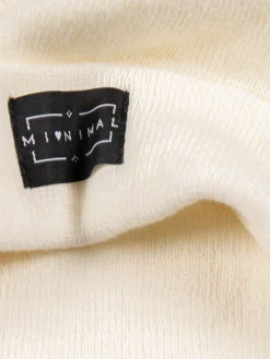 Bonnet revers écru femme