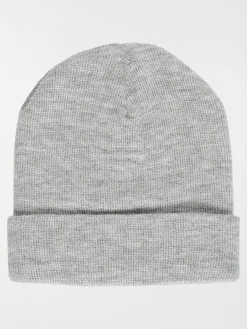 Bonnet revers gris clair chiné garçon