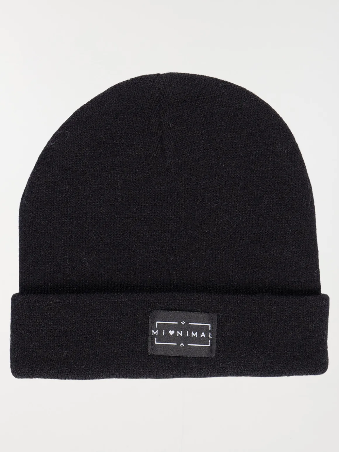 Bonnet revers noir femme