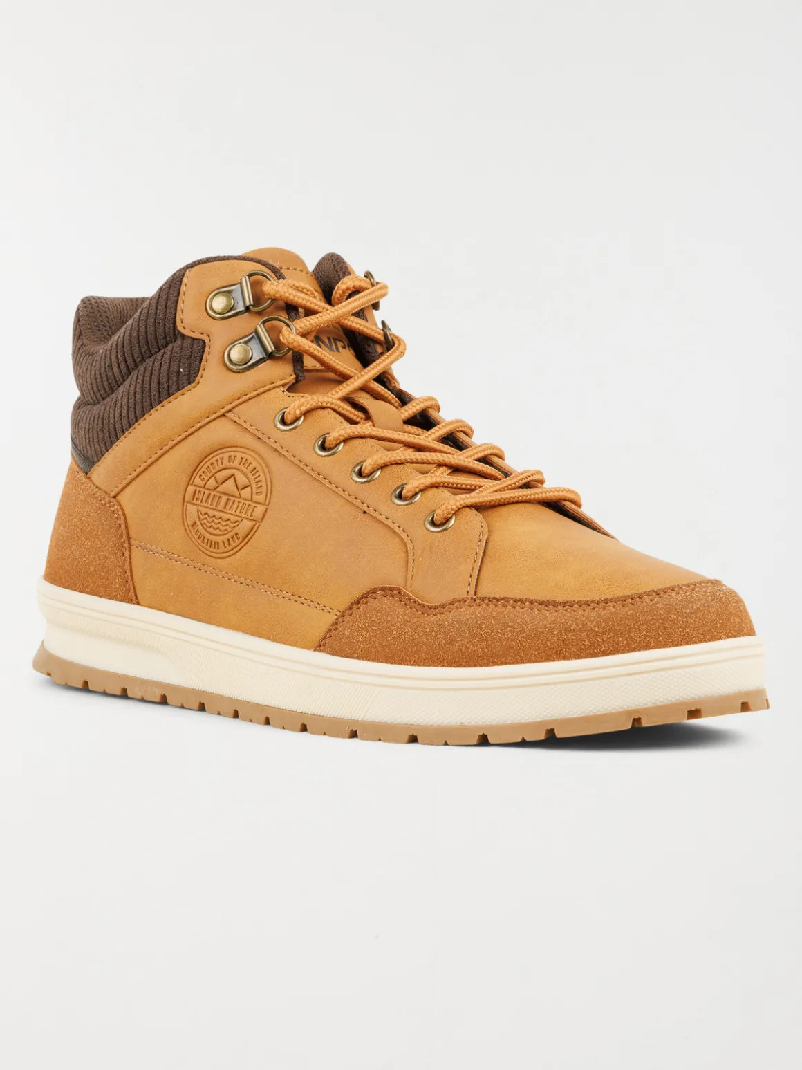 Boots à lacets tan homme (40-46)