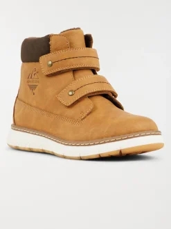 Boots à scratchs camel garçon (24-30)