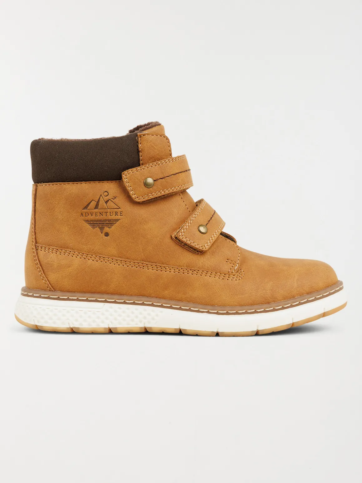 Boots à scratchs camel garçon (24-30)