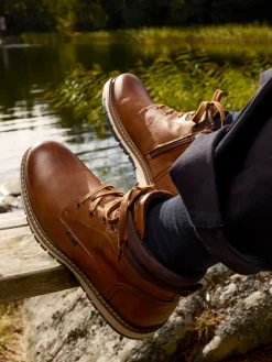 Boots camel lacets homme (40-46)