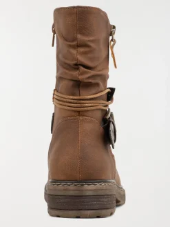 Boots femme brides fantaisies (36-41)