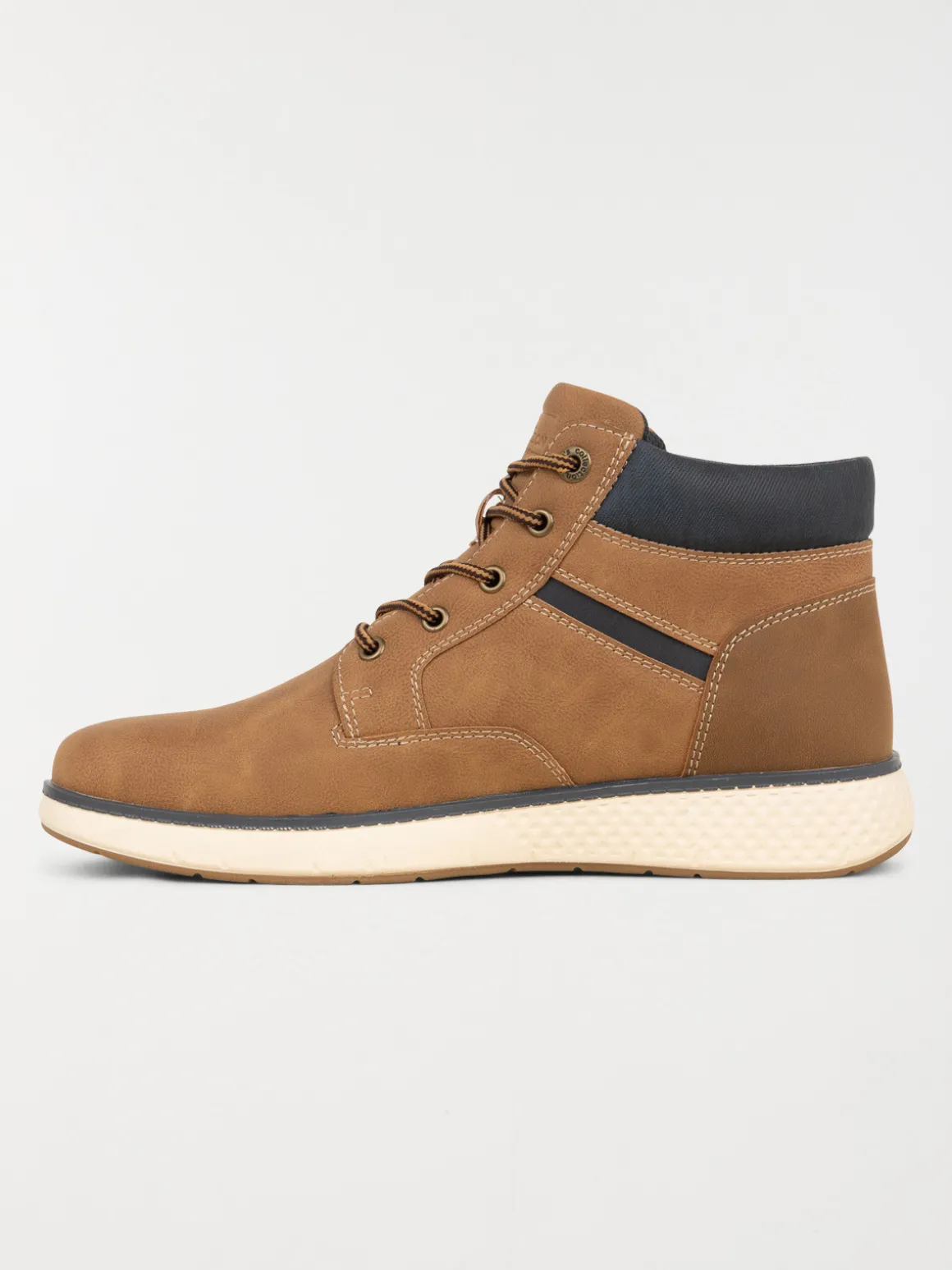 Boots lacets homme camel (40-46)