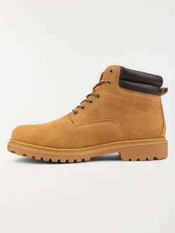 Boots lacets homme marron (40-46)