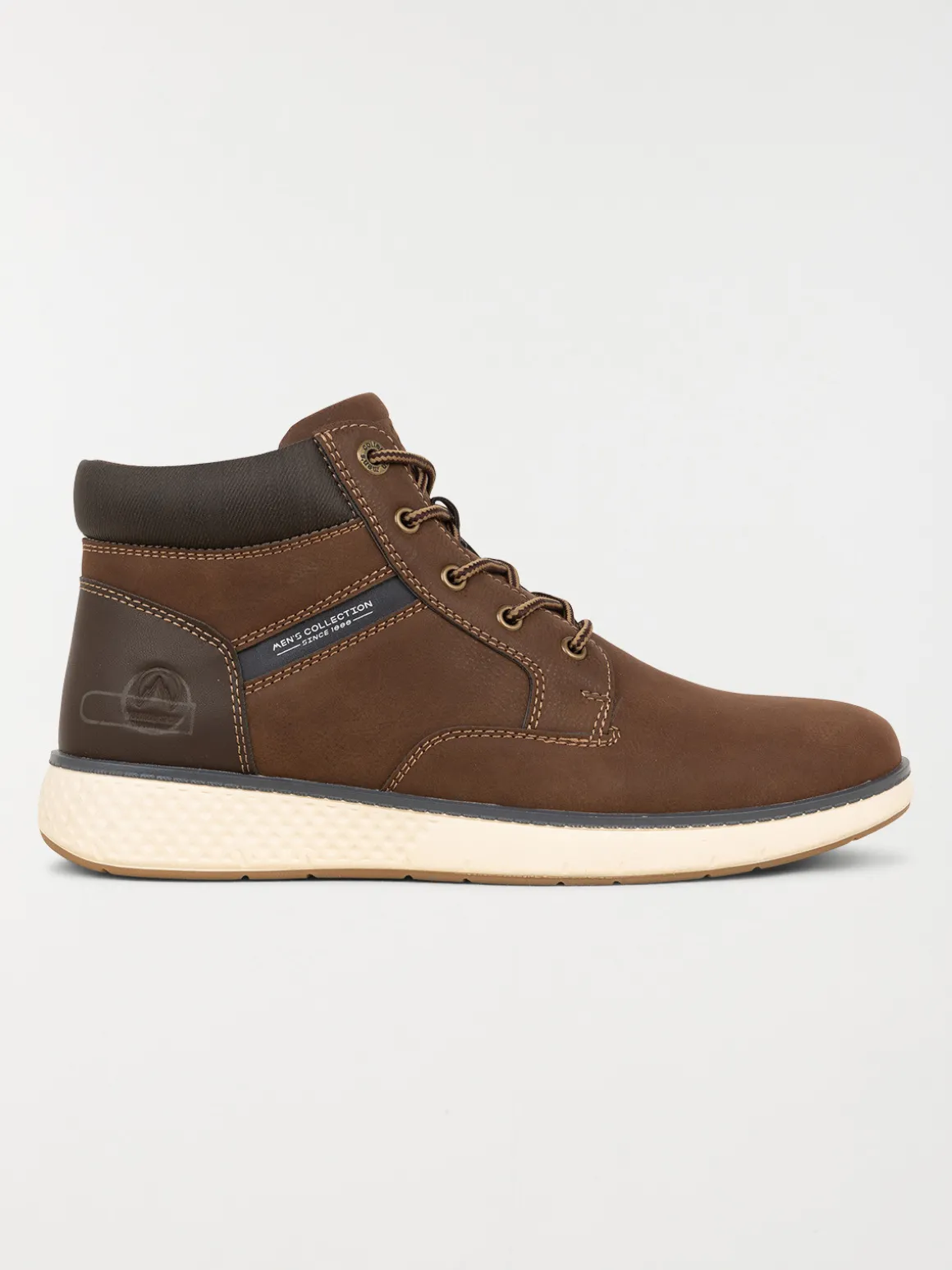 Boots lacets homme marron (40-46)