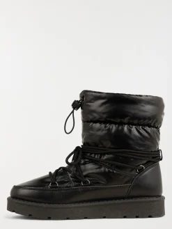 Boots lacets noires femme (36-41)