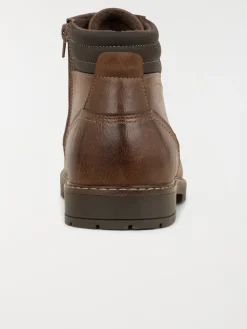 Boots marrons lacets homme (40-46)