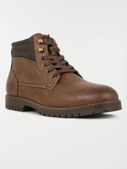 Boots marrons lacets homme (40-46)
