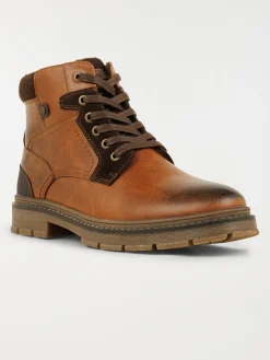 Boots marrons lacets homme (41-46)