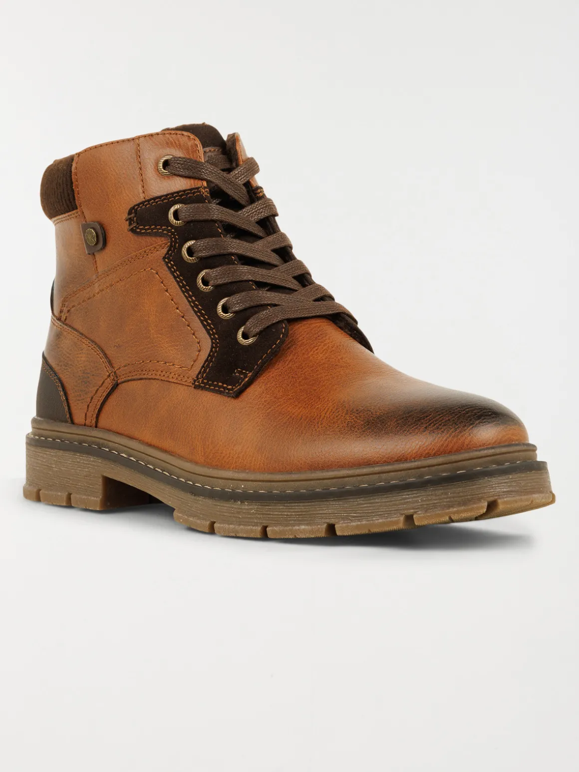 Boots marrons lacets homme (41-46)