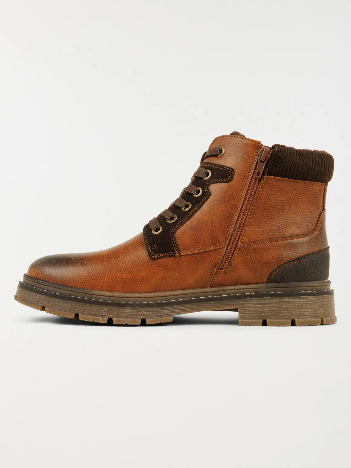 Boots marrons lacets homme (41-46)