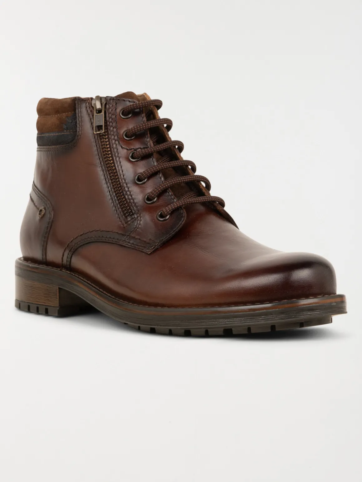 Boots marrons lacets homme (41-46)