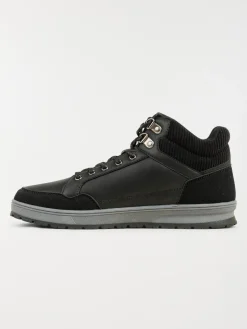 Boots noires à lacets homme (40-46)