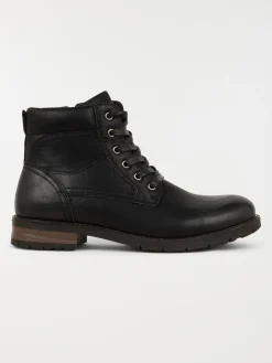 Boots noires lacets homme (40-45)