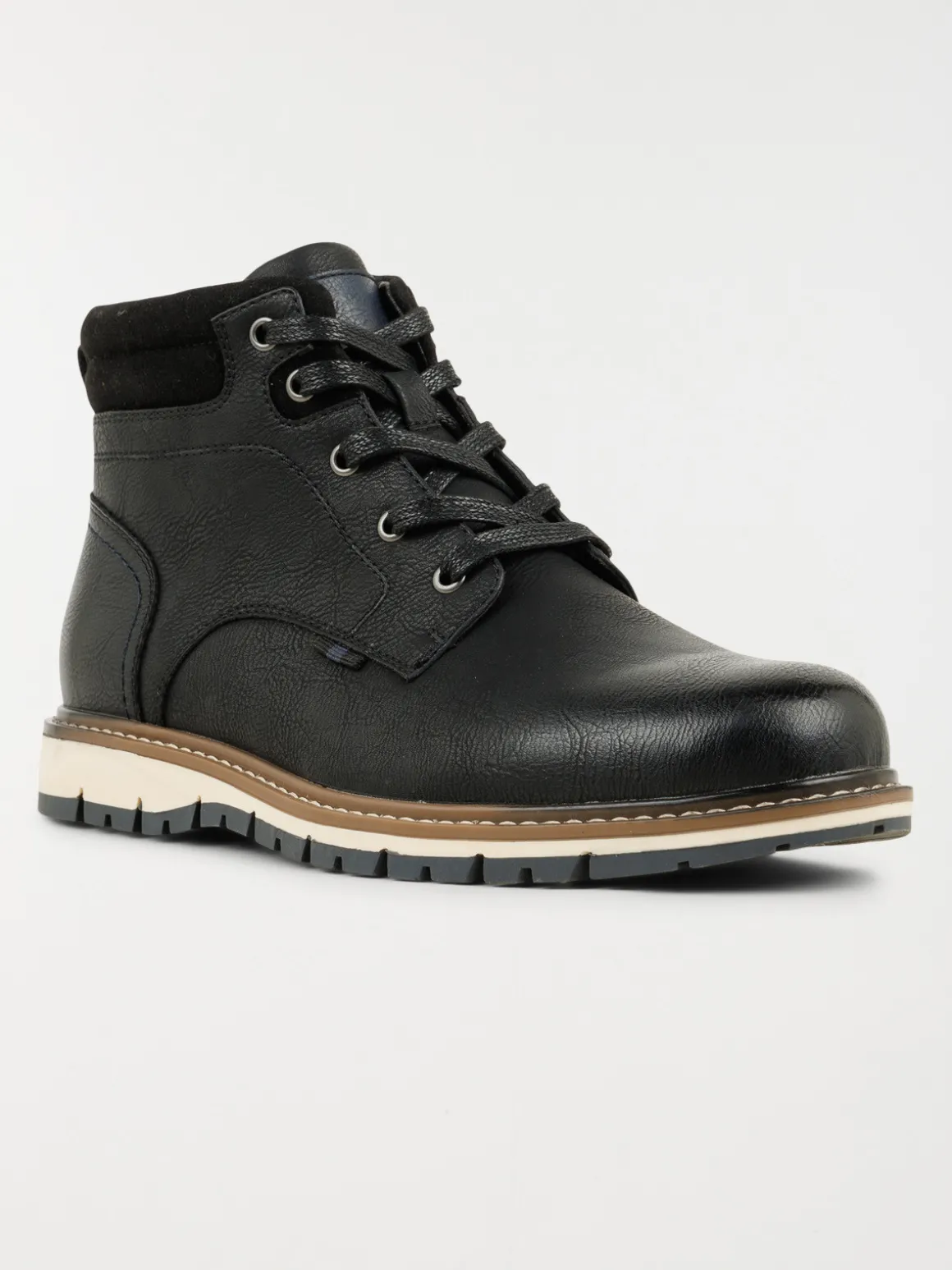 Boots noires lacets homme (40-46)