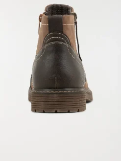 Boots zippées marrons homme (40-45)