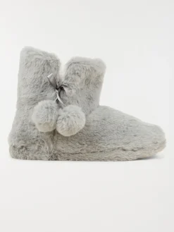 Botte chausson grise femme (36-41)
