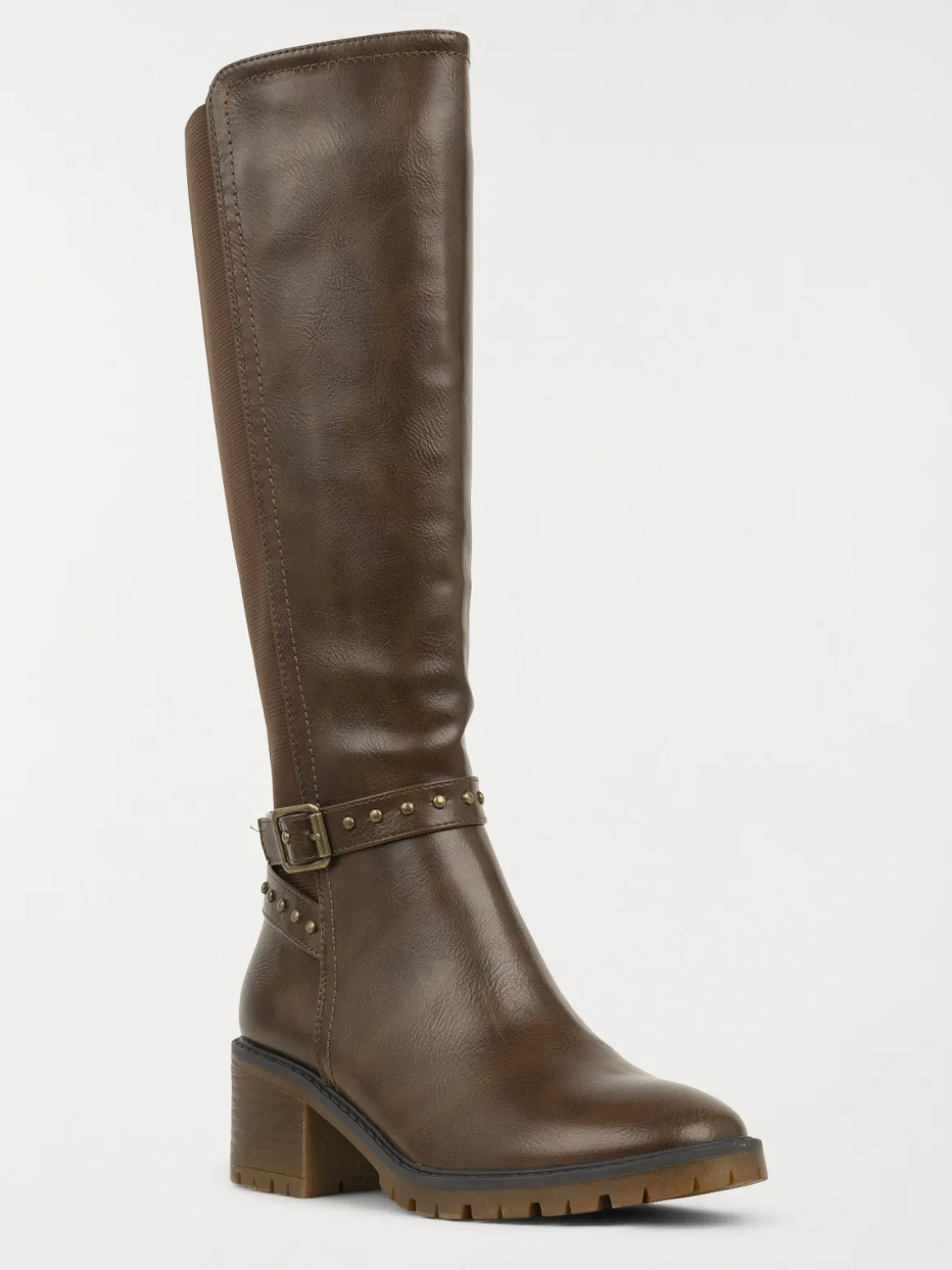 Bottes à talon marrons femme (36-41)