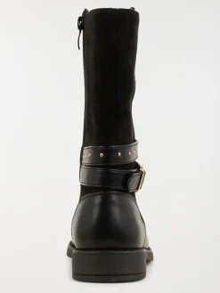 Bottes brides clous noires fille (31-36)