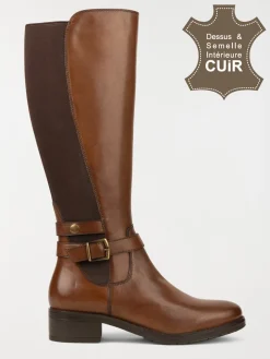 Bottes cognac foncé femme (36-41)