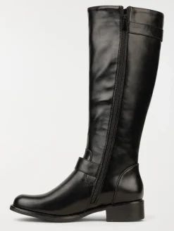 Bottes femme coloris noir (36-41)