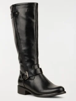 Bottes femme coloris noir (36-41)
