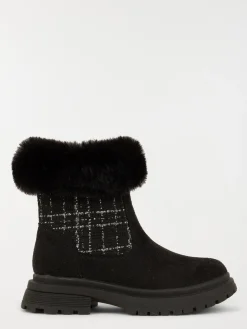 Bottes fourrées noires fille (24-30)