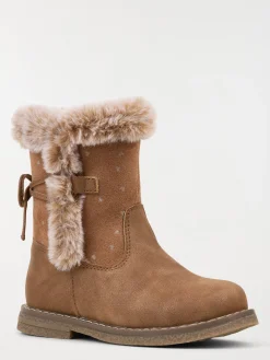 Bottes marrons fourrées fille (25-30)