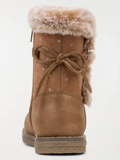 Bottes marrons fourrées fille (25-30)