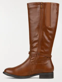 Bottes marrons plates femme (36-41)