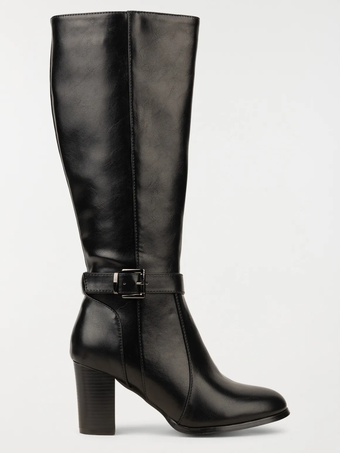 Bottes noires à talon femme (36-41)