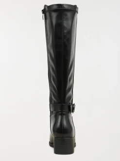 Bottes noires à talon femme (36-41)
