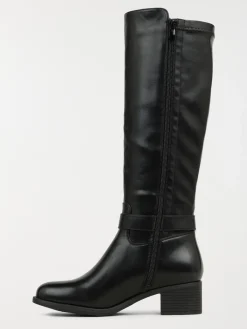 Bottes noires à talon femme (36-41)