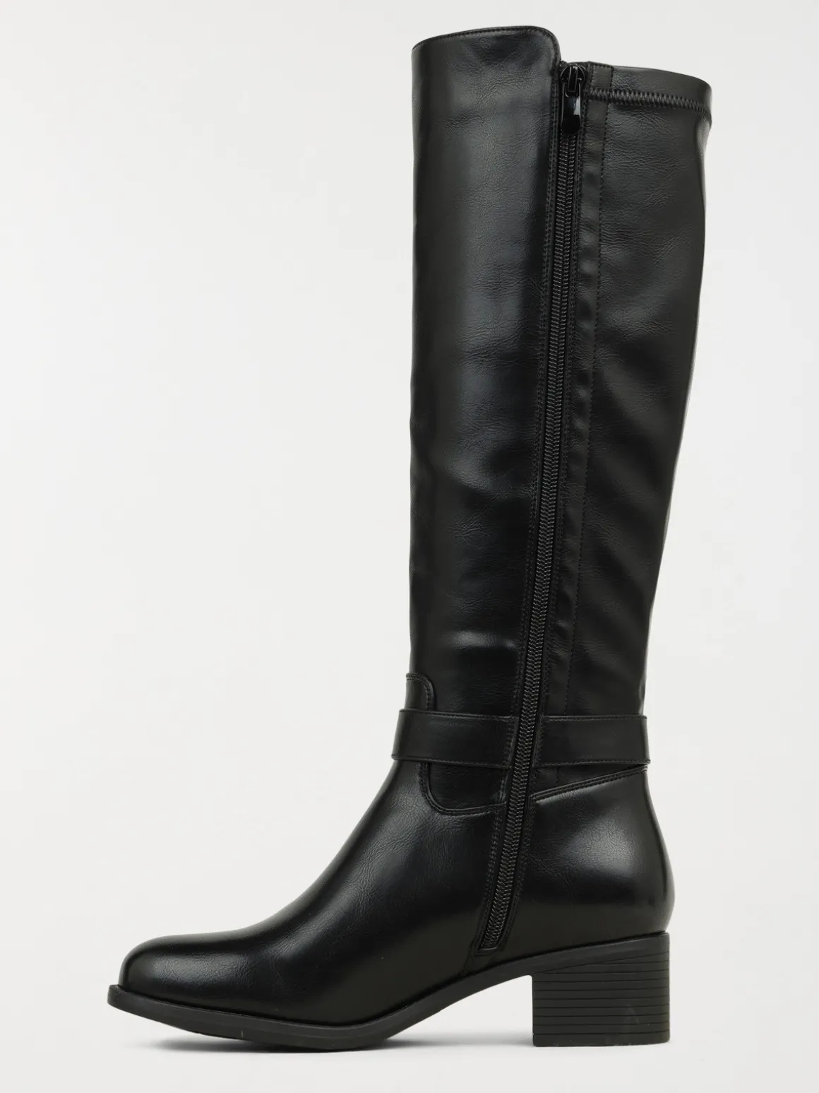 Bottes noires à talon femme (36-41)