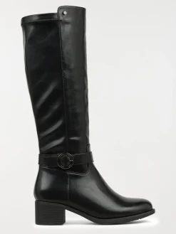 Bottes noires à talon femme (36-41)