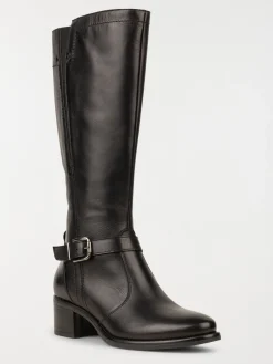Bottes noires à talon femme (36-41)