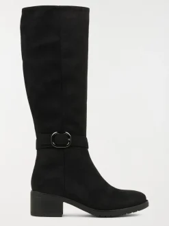 Bottes noires à talon haut femme (36-41)