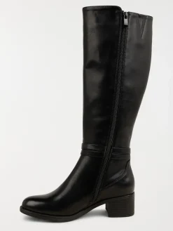 Bottes noires plates femme (36-41)