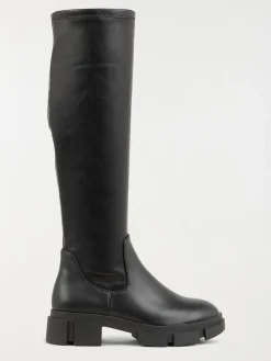 Bottes noires plates femme (36-41)