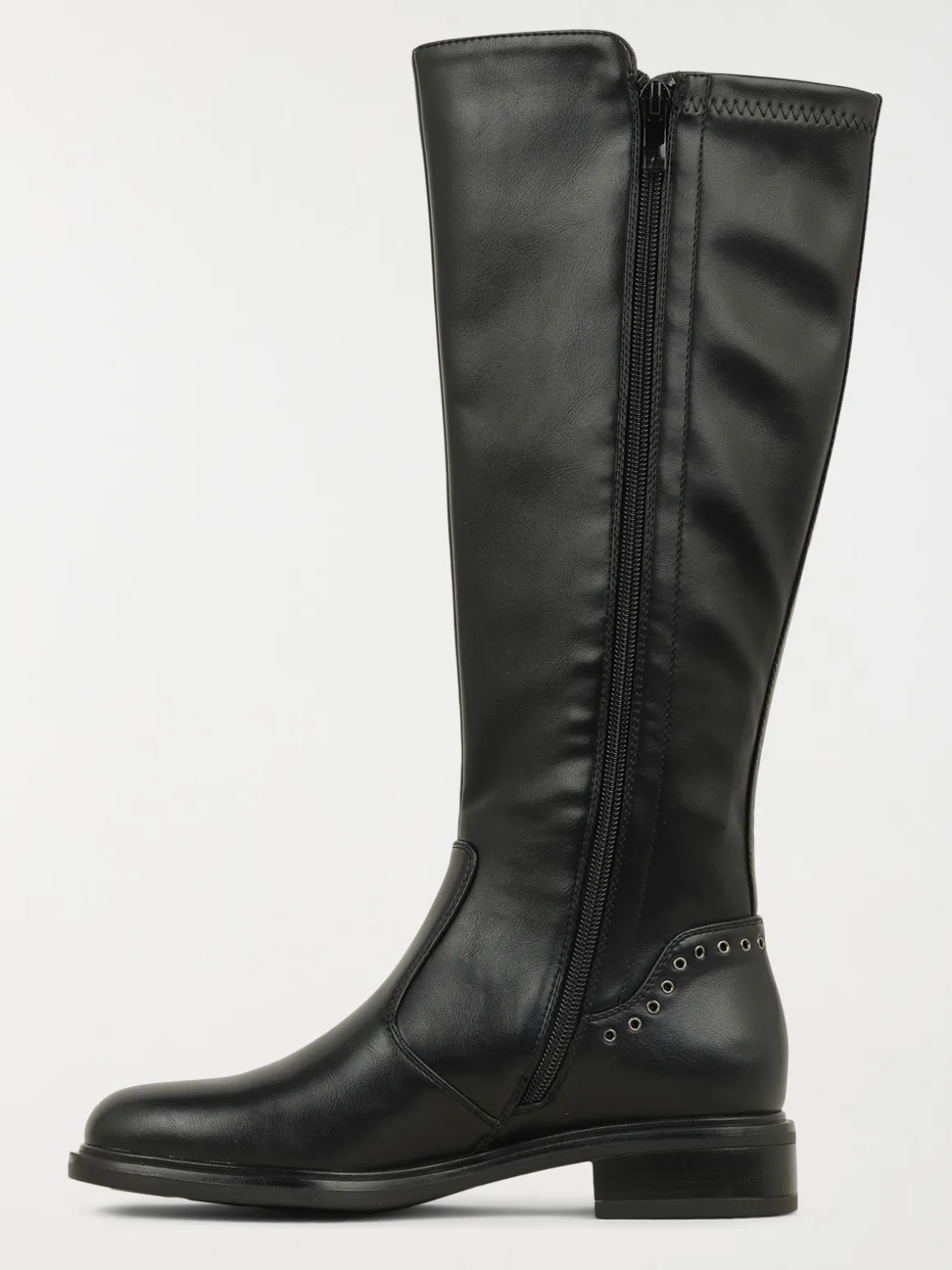 Bottes noires plates femme (36-41)