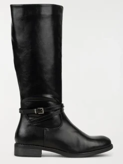 Bottes noires plates femme (36-41)