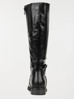 Bottes noires plates femme (36-41)
