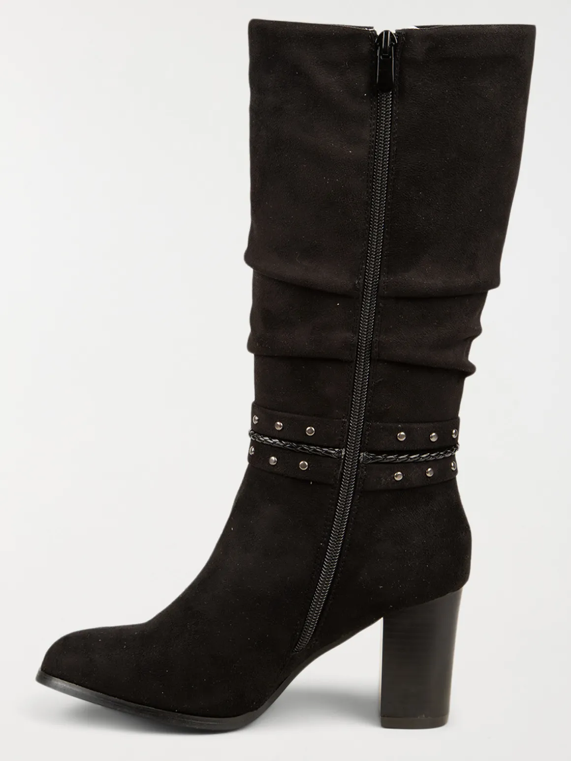 Bottes noires plissées femme (36-41)
