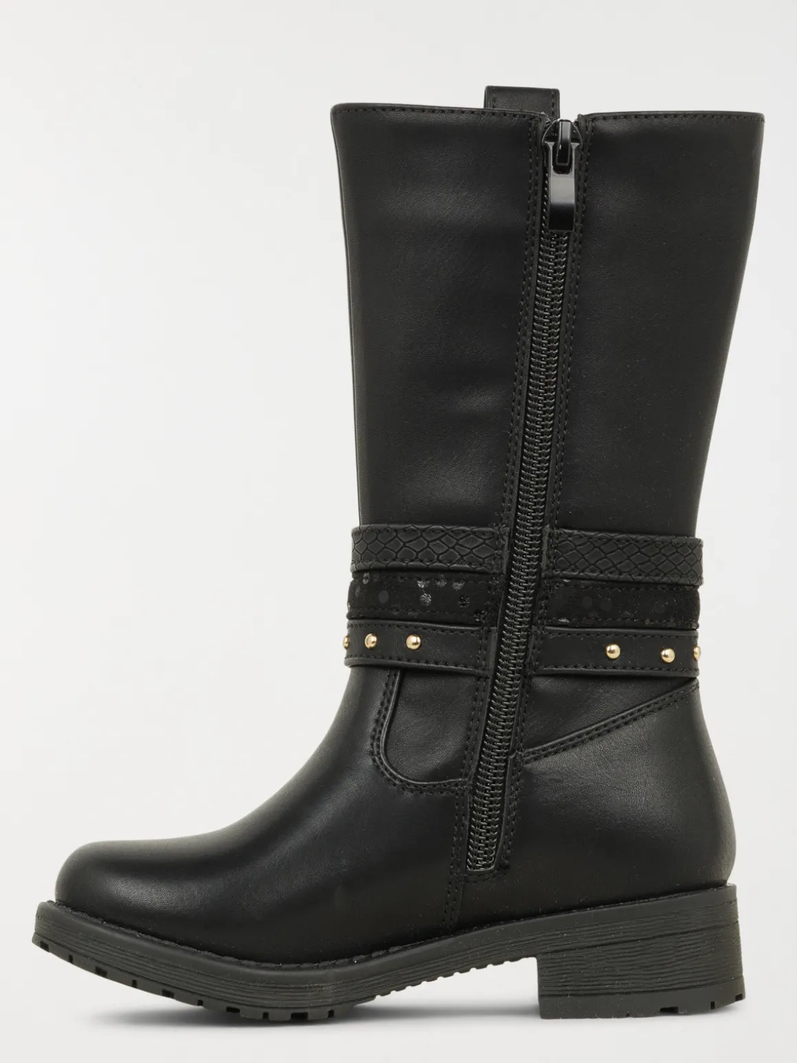 Bottes noires étoile fille (24-30)