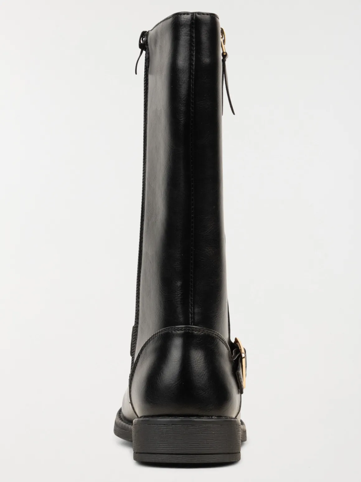 Bottes noires zip doré fille (31-39)