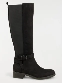 Bottes plates femme noires (36-41)