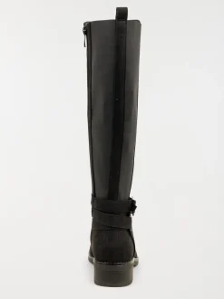 Bottes plates femme noires (36-41)